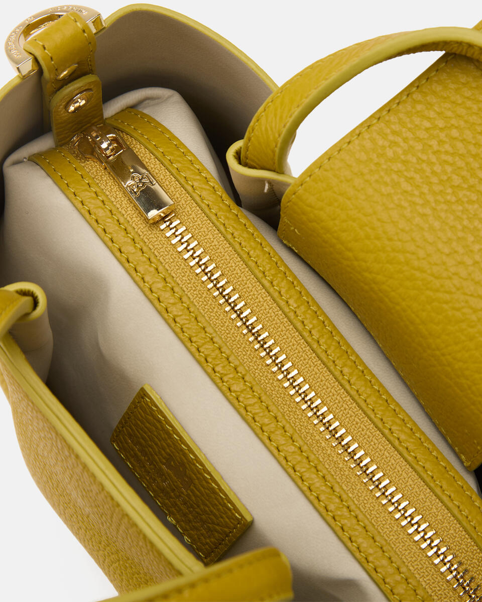 Mini tote bag Acid green  - Tote Bags - Women's Bags - Bags - Cuoieria Fiorentina