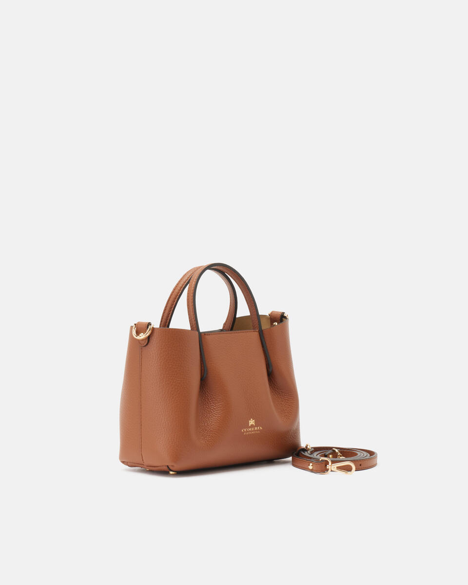 Mini tote bag Caramel  - Tote Bags - Women's Bags - Bags - Cuoieria Fiorentina