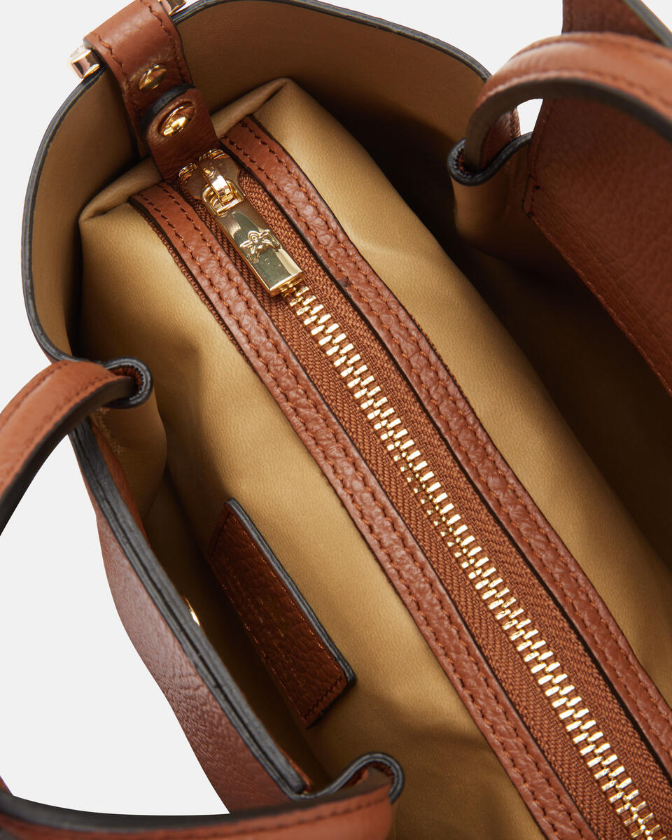Mini tote bag Caramel  - Tote Bags - Women's Bags - Bags - Cuoieria Fiorentina
