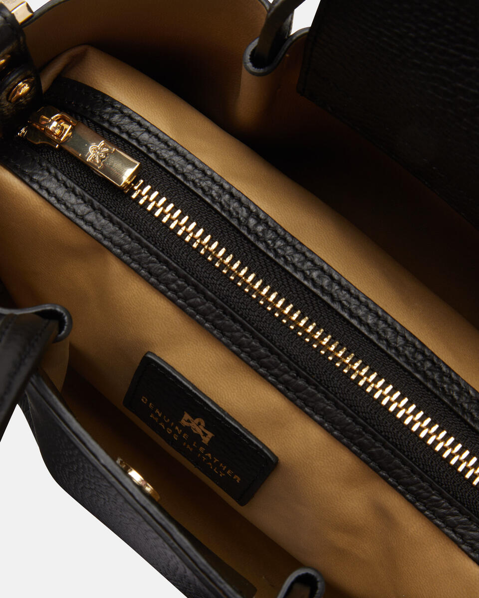 Mini tote bag Black  - Tote Bags - Women's Bags - Bags - Cuoieria Fiorentina