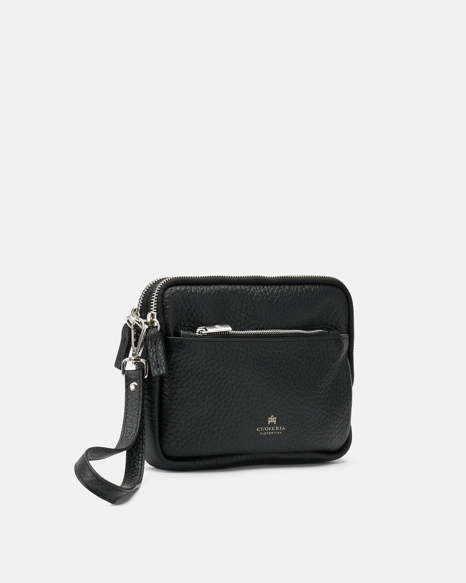 POCHETTE Black  - Clutch Bags - Men's Bags - Bags - Cuoieria Fiorentina