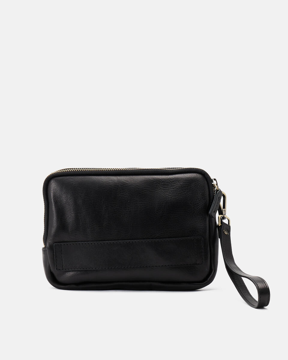 POCHETTE Black  - Clutch Bags - Men's Bags - Bags - Cuoieria Fiorentina