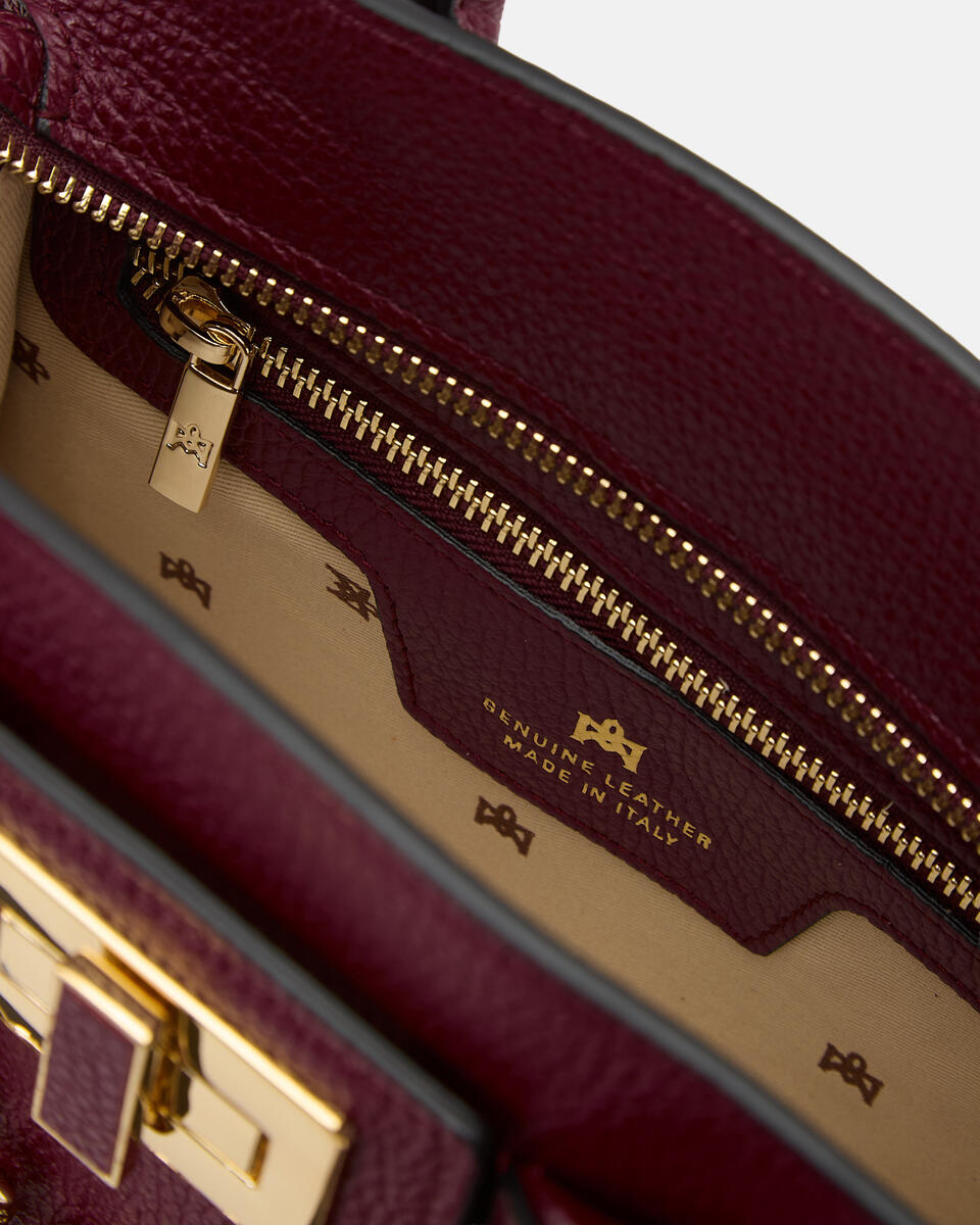 Small tote bag Bordeaux  - Tote Bags - Women's Bags - Bags - Cuoieria Fiorentina