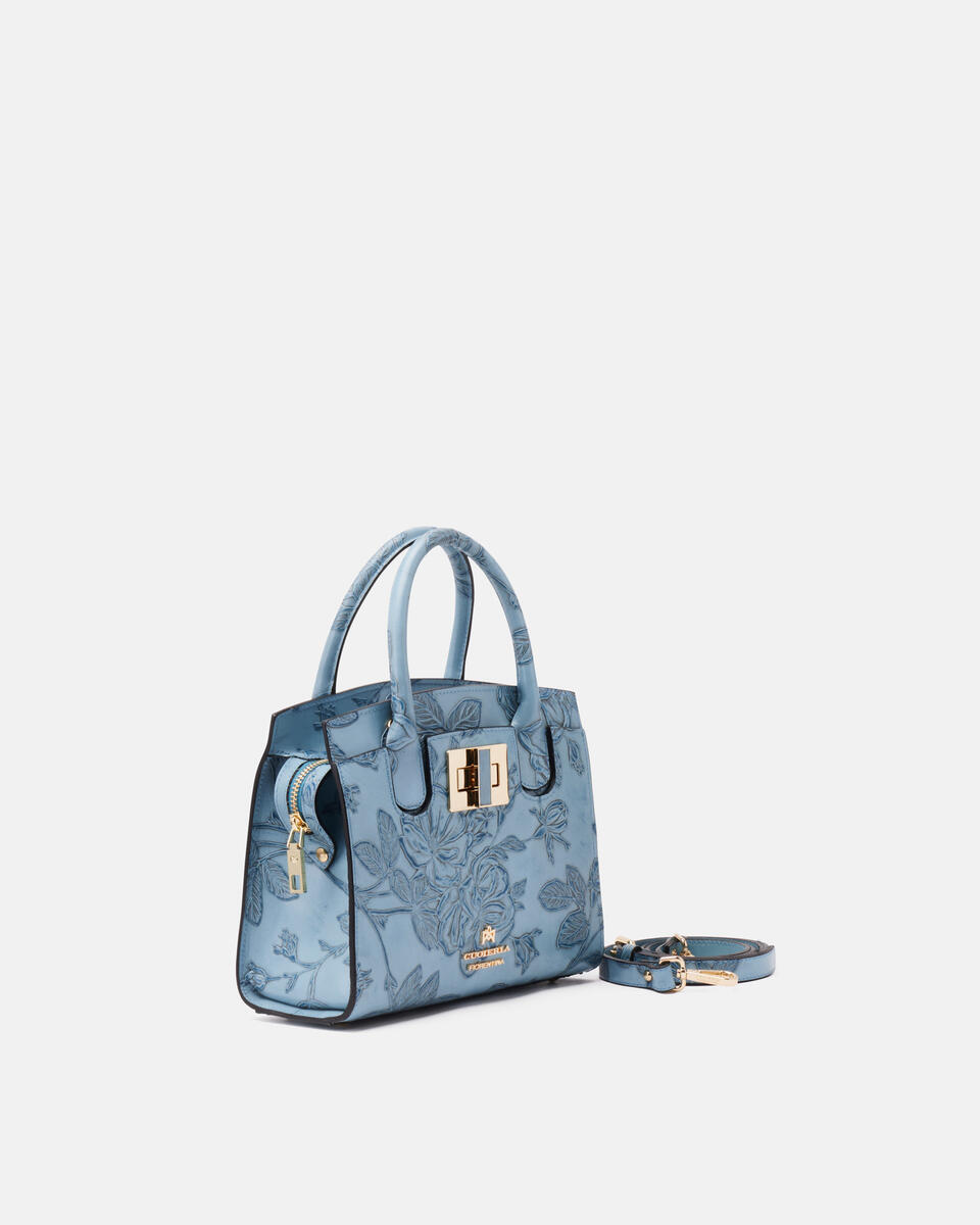 Small tote bag Light blue  - Tote Bags - Women's Bags - Bags - Cuoieria Fiorentina