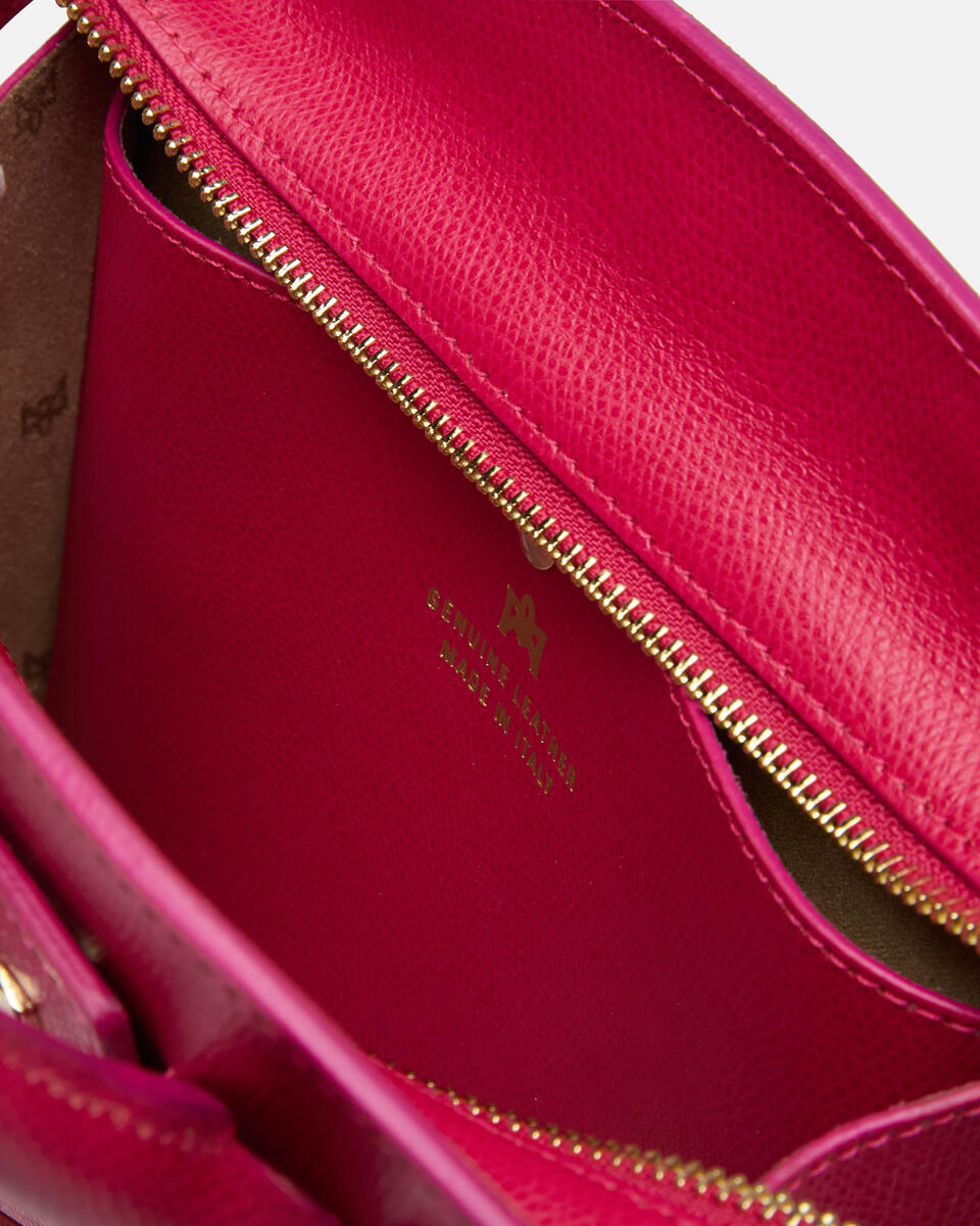 Small tote bag Fuchsia   - Tote Bags - Women's Bags - Bags - Cuoieria Fiorentina