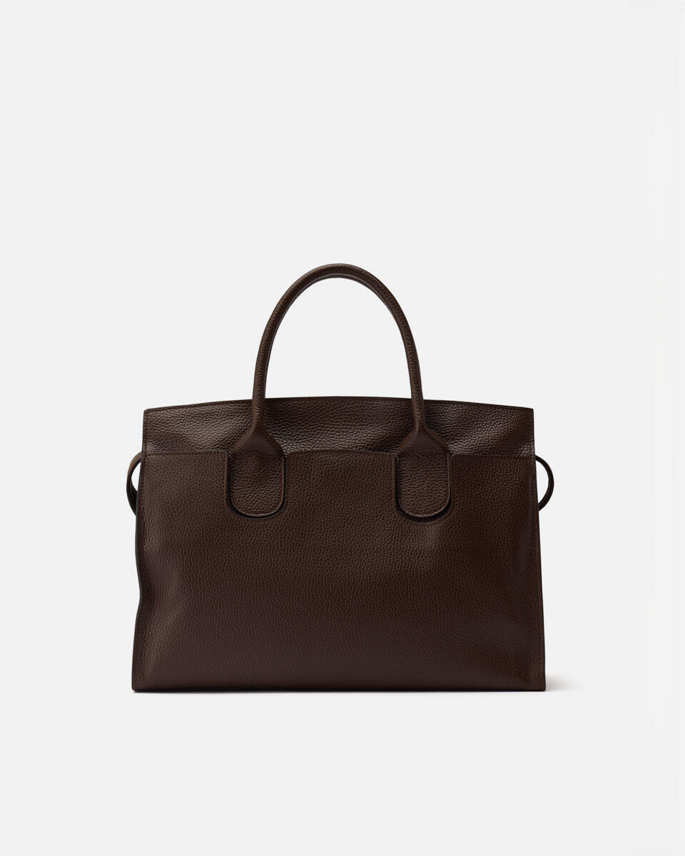 LARGE TOTE BAG Chocolate  - Tote Bags - Women's Bags - Bags - Cuoieria Fiorentina