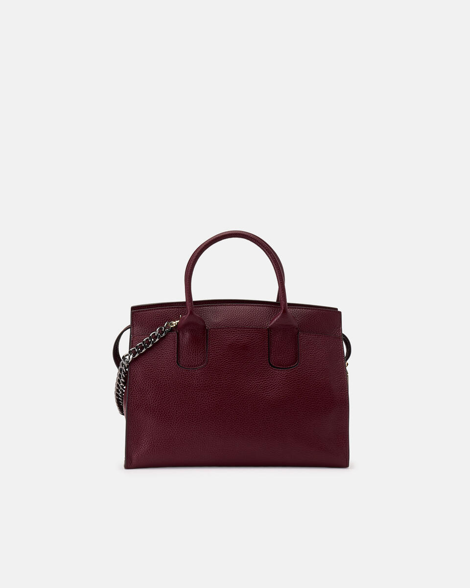 Bella Soft Medium Tote Bordeaux  - Tote Bag - Borse Donna - Borse - Cuoieria Fiorentina