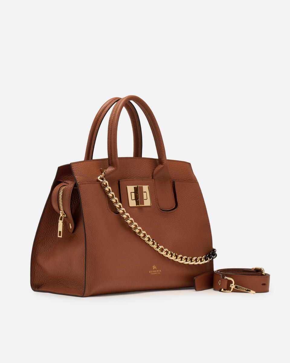 TOTE BAG Caramel  - Tote Bags - Women's Bags - Bags - Cuoieria Fiorentina