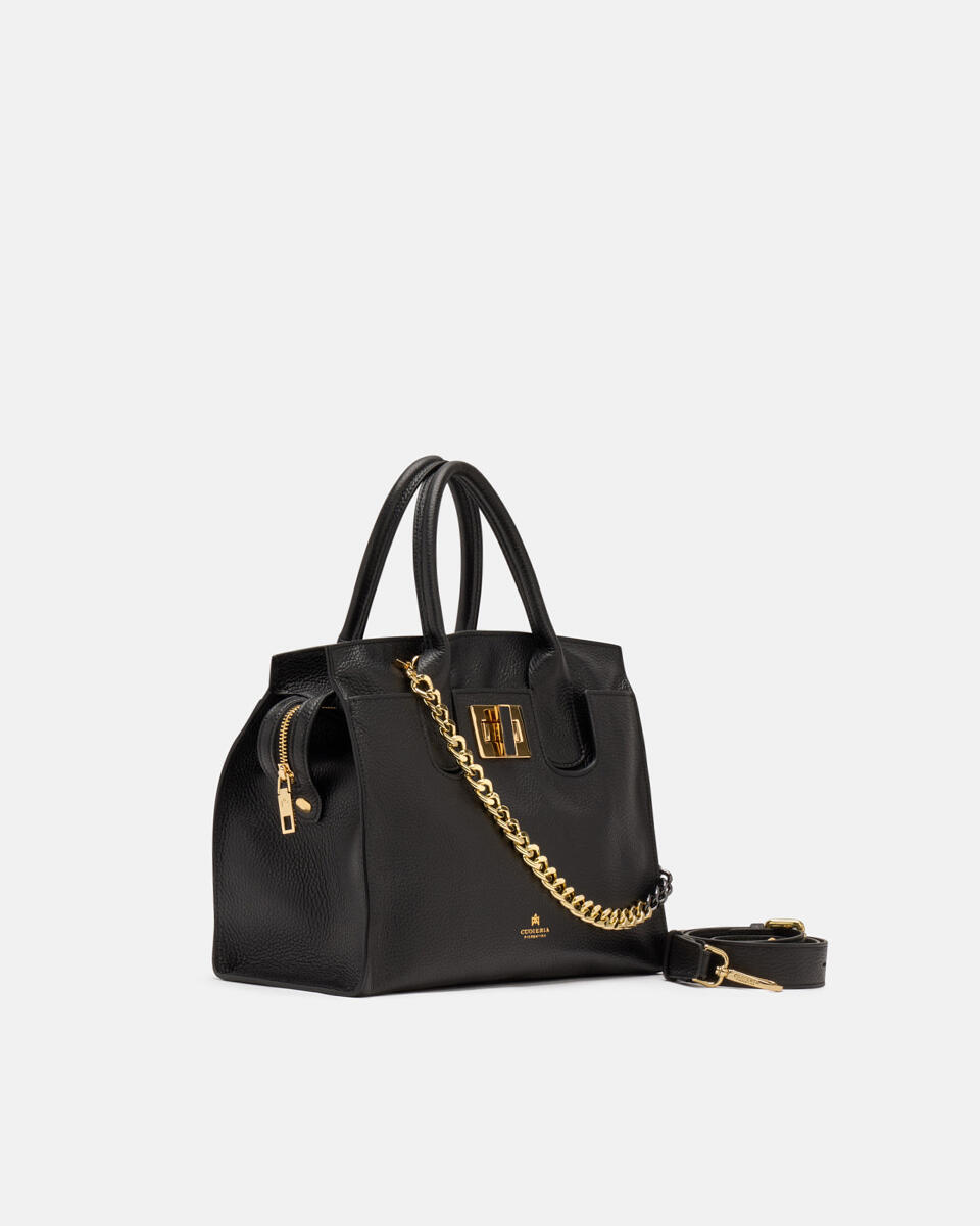 TOTE BAG Black  - Tote Bags - Women's Bags - Bags - Cuoieria Fiorentina
