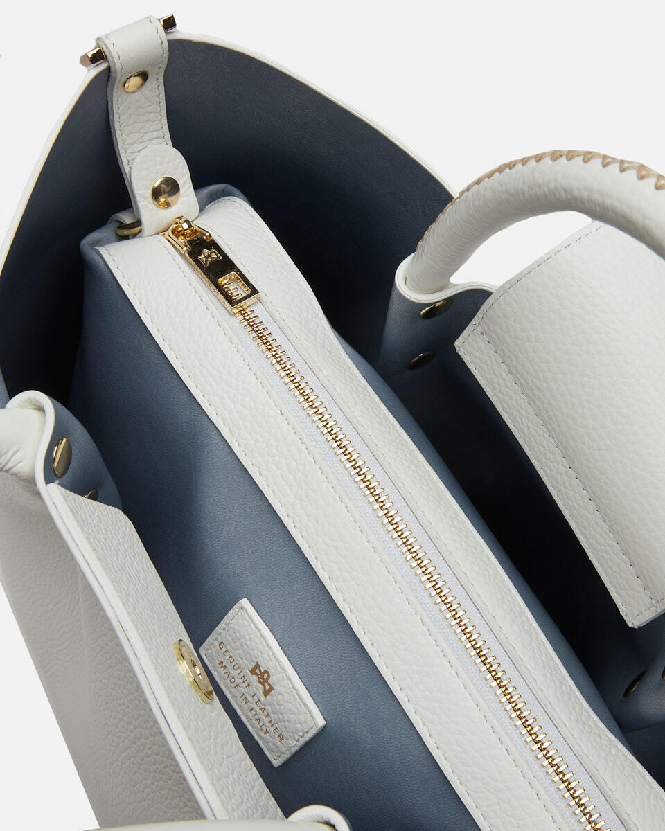 Tote bag White  - Tote Bags - Women's Bags - Bags - Cuoieria Fiorentina