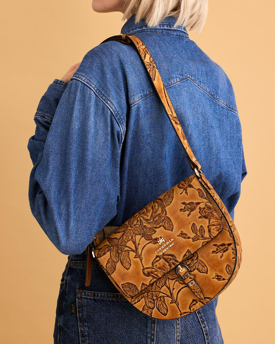 SADDLE BAG Taupe  - Messenger Bags - Women's Bags - Bags - Cuoieria Fiorentina