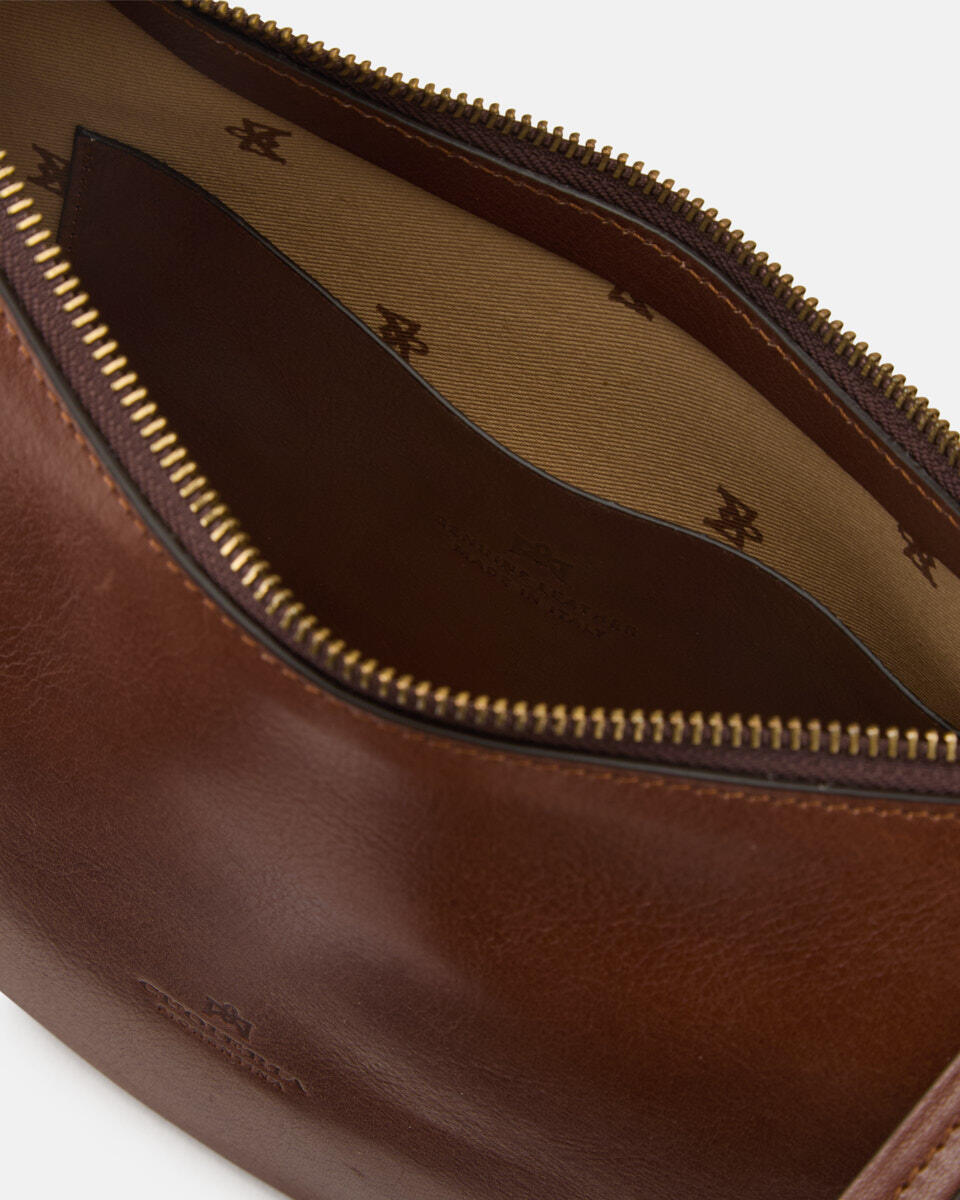 HOBO BAG Brown  - Shoulder Bags - Women's Bags - Bags - Cuoieria Fiorentina