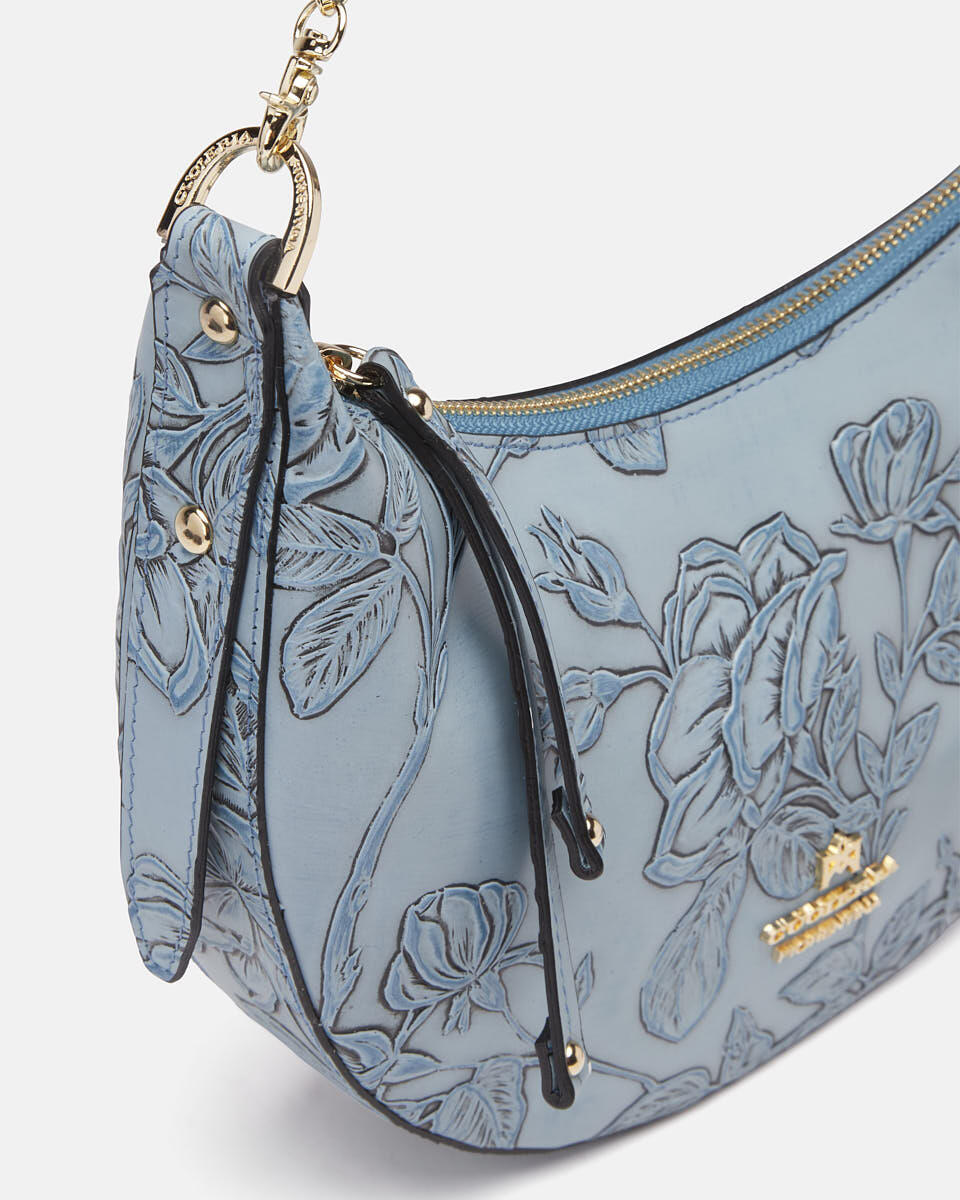 HOBO BAG Light blue  - Shoulder Bags - Women's Bags - Bags - Cuoieria Fiorentina