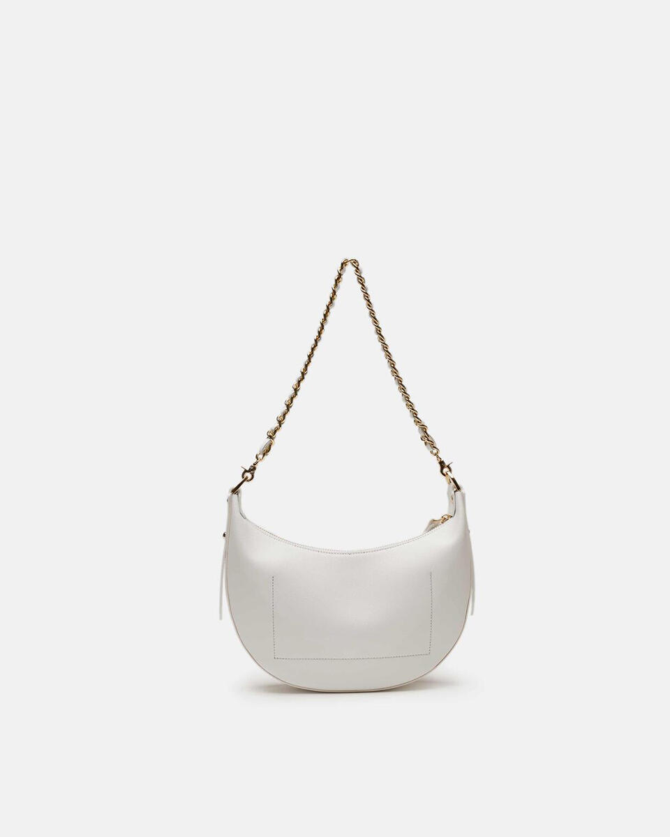 HOBO BAG White  - Shoulder Bags - Women's Bags - Bags - Cuoieria Fiorentina