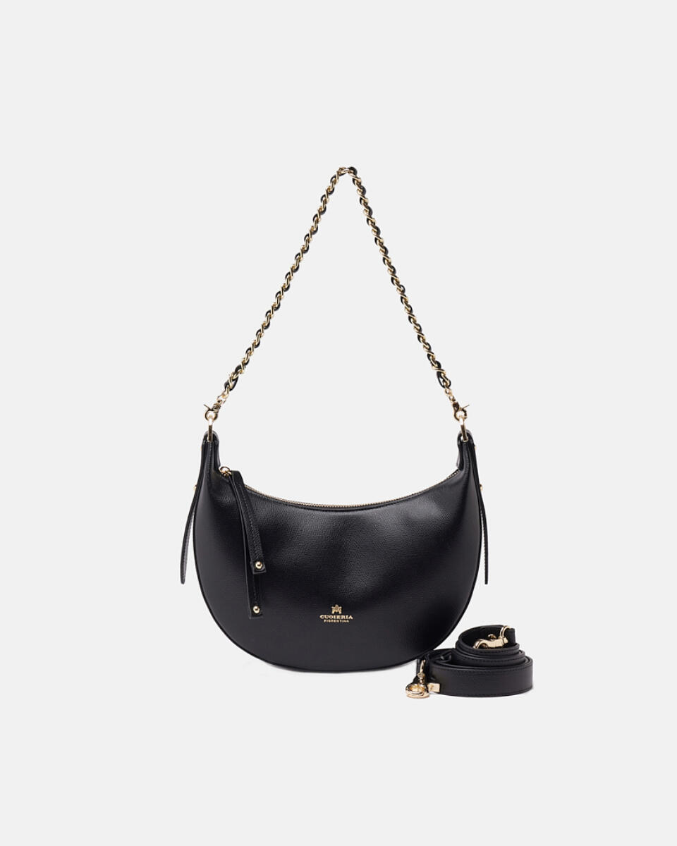 HOBO BAG Black  - Shoulder Bags - Women's Bags - Bags - Cuoieria Fiorentina
