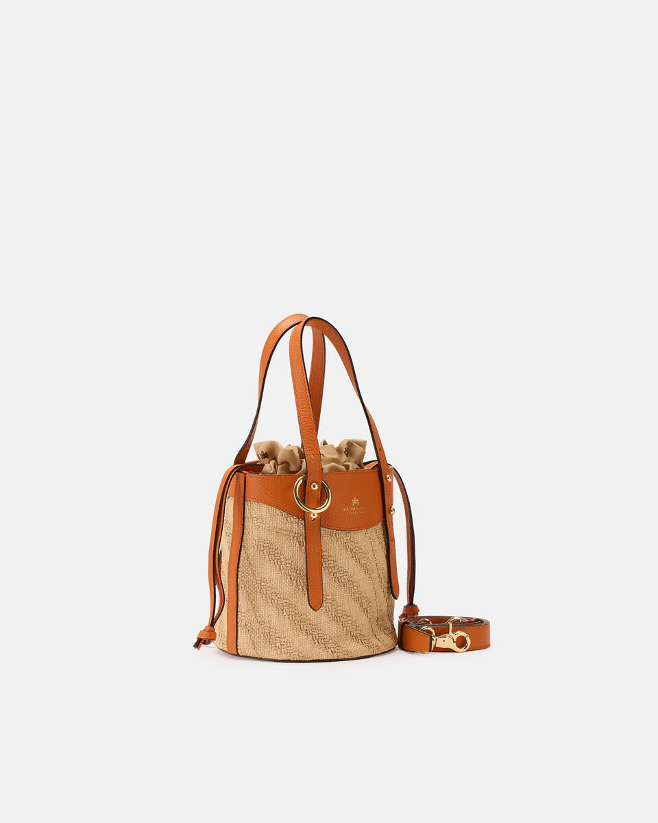SMALL BUCKET Orange  - Bucket Bags - Women's Bags - Bags - Cuoieria Fiorentina