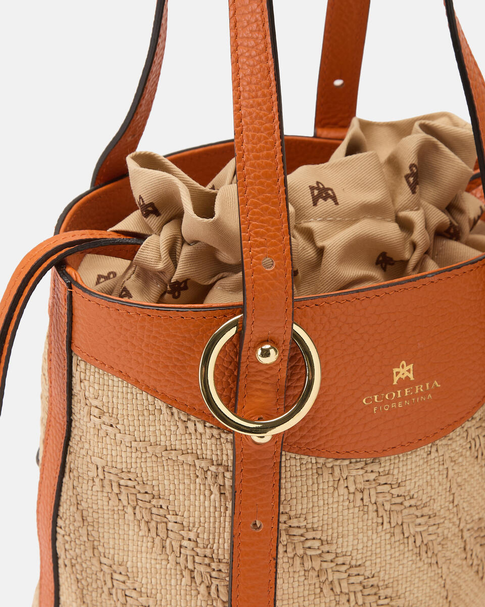 SMALL BUCKET Orange  - Bucket Bags - Women's Bags - Bags - Cuoieria Fiorentina
