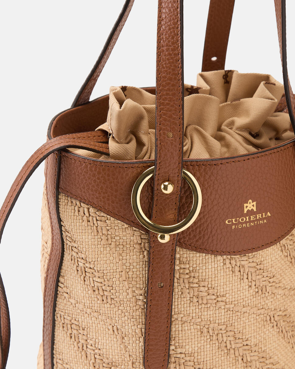 SMALL BUCKET Caramel  - Bucket Bags - Women's Bags - Bags - Cuoieria Fiorentina