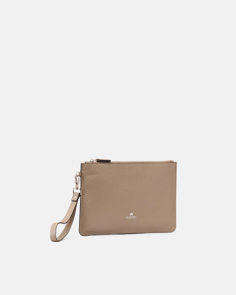 POCHETTE Taupe  - Clutch Bags - Men's Bags - Bags - Cuoieria Fiorentina