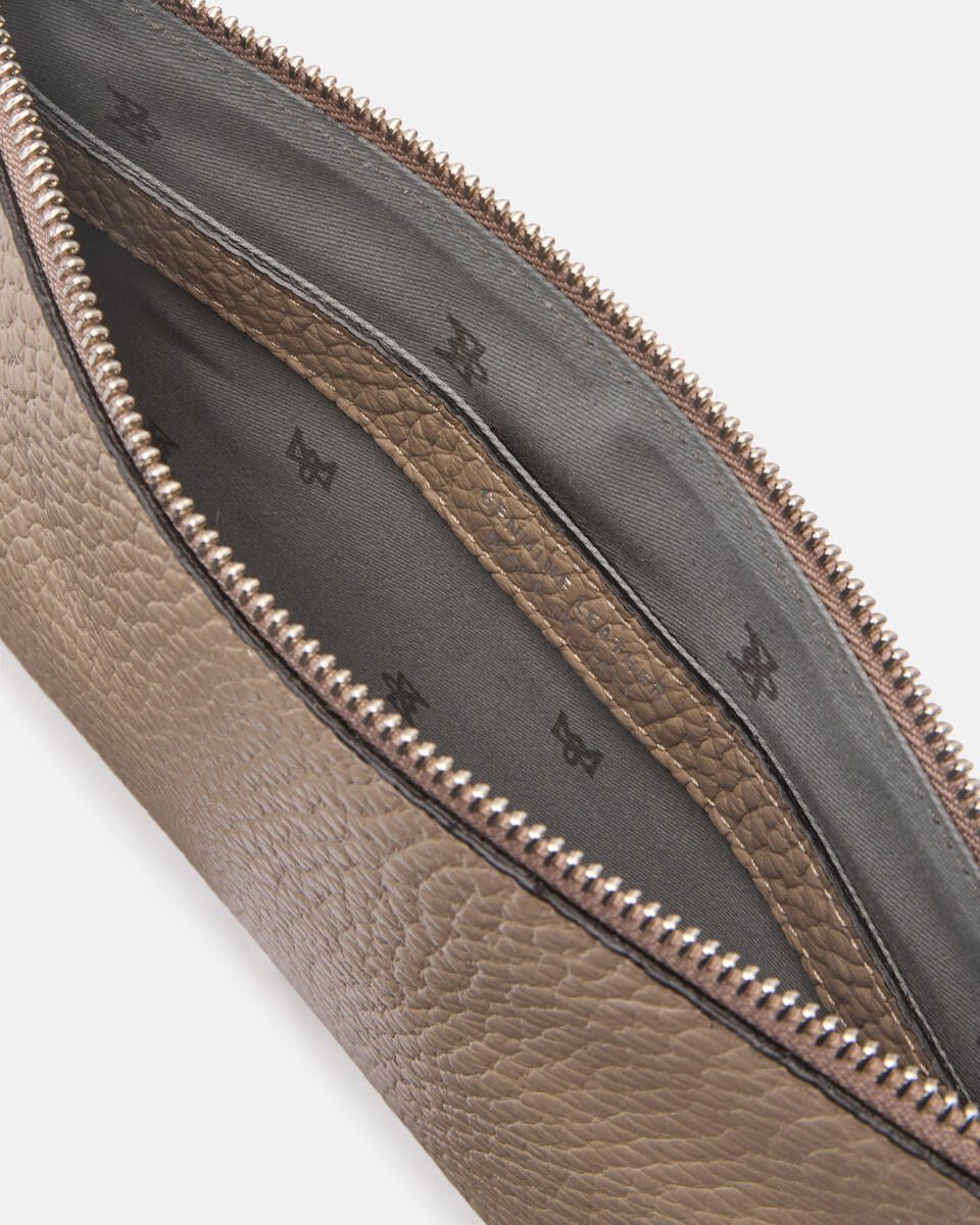 POCHETTE Taupe  - Clutch Bags - Men's Bags - Bags - Cuoieria Fiorentina