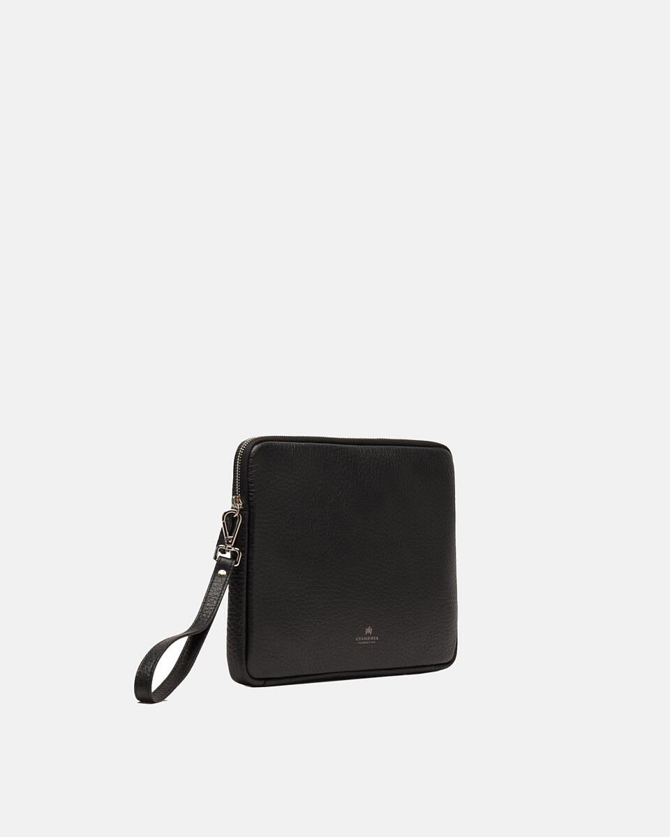 POCHETTE Black  - Clutch Bags - Men's Bags - Bags - Cuoieria Fiorentina