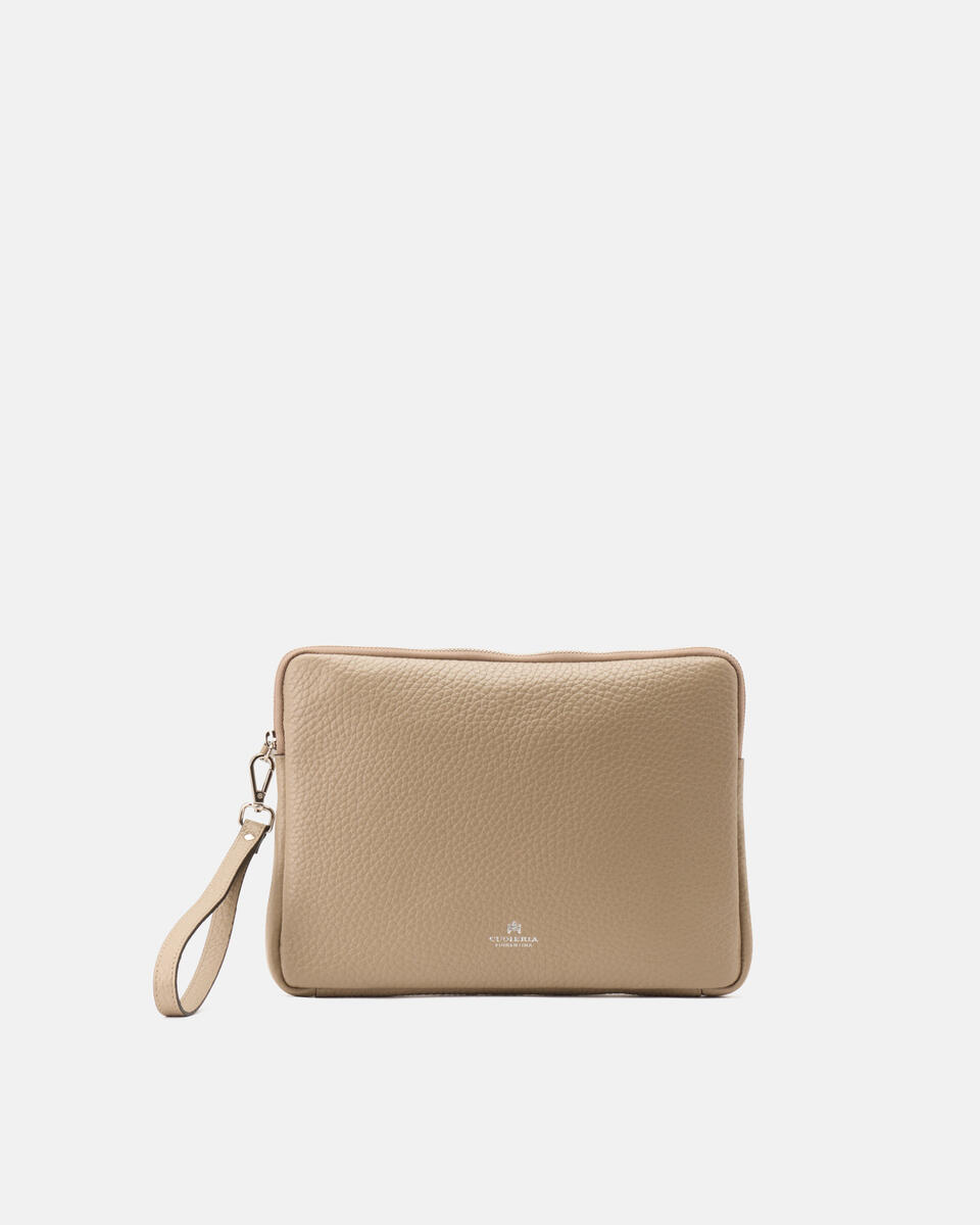 POCHETTE Taupe  - Cuoieria Fiorentina