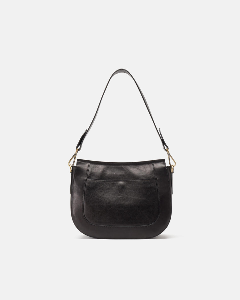 LARGE MESSENGER Black  - Shoulder Bags - Women's Bags - Bags - Cuoieria Fiorentina