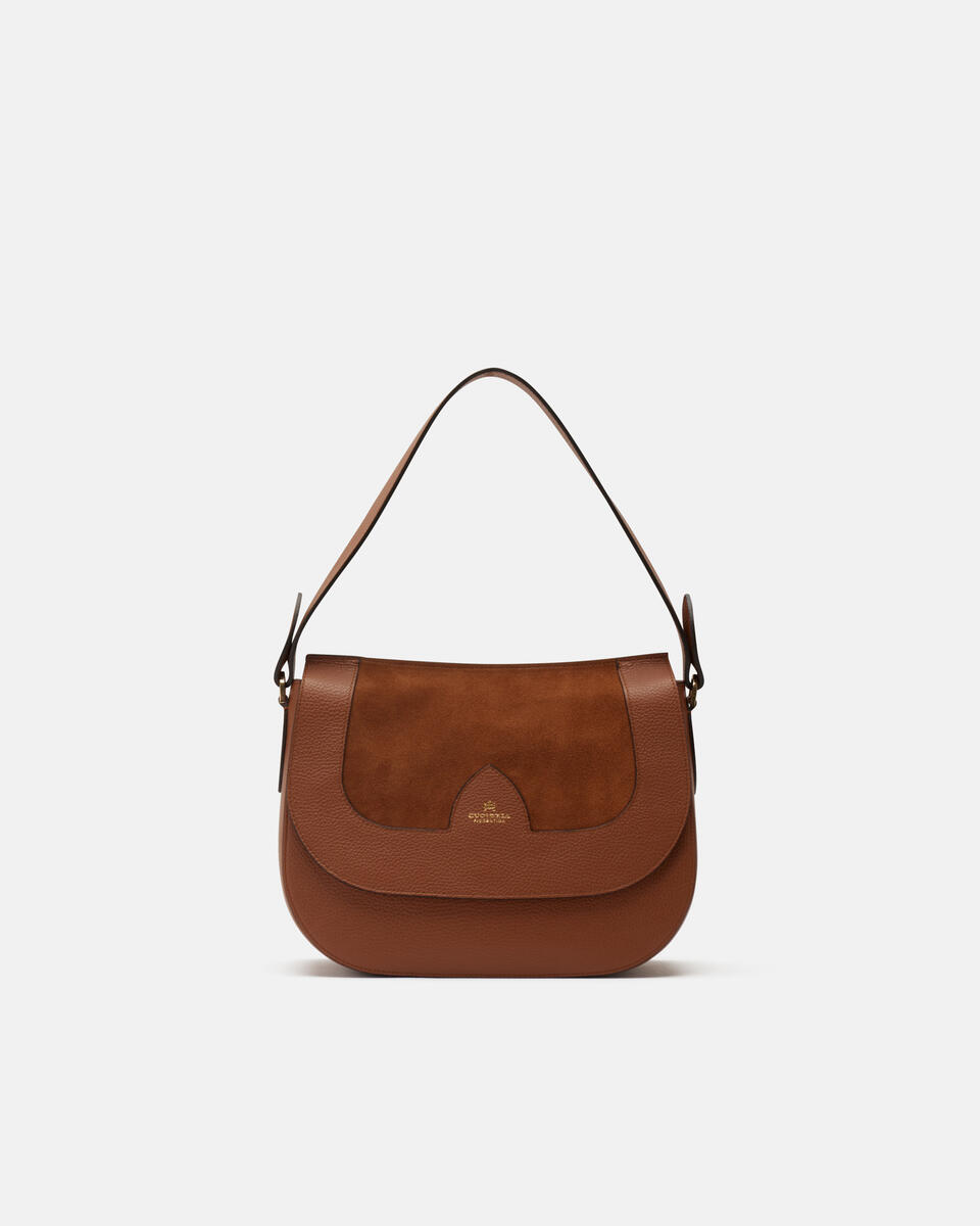 LARGE MESSENGER Caramel  - Shoulder Bags - Women's Bags - Bags - Cuoieria Fiorentina