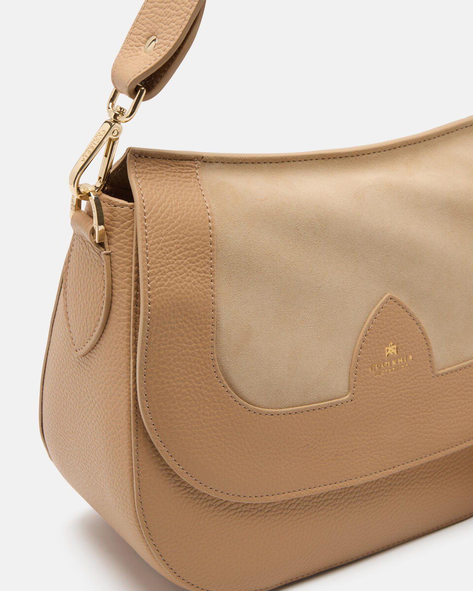 LARGE MESSENGER Nude  - Bags - Special Price - Cuoieria Fiorentina
