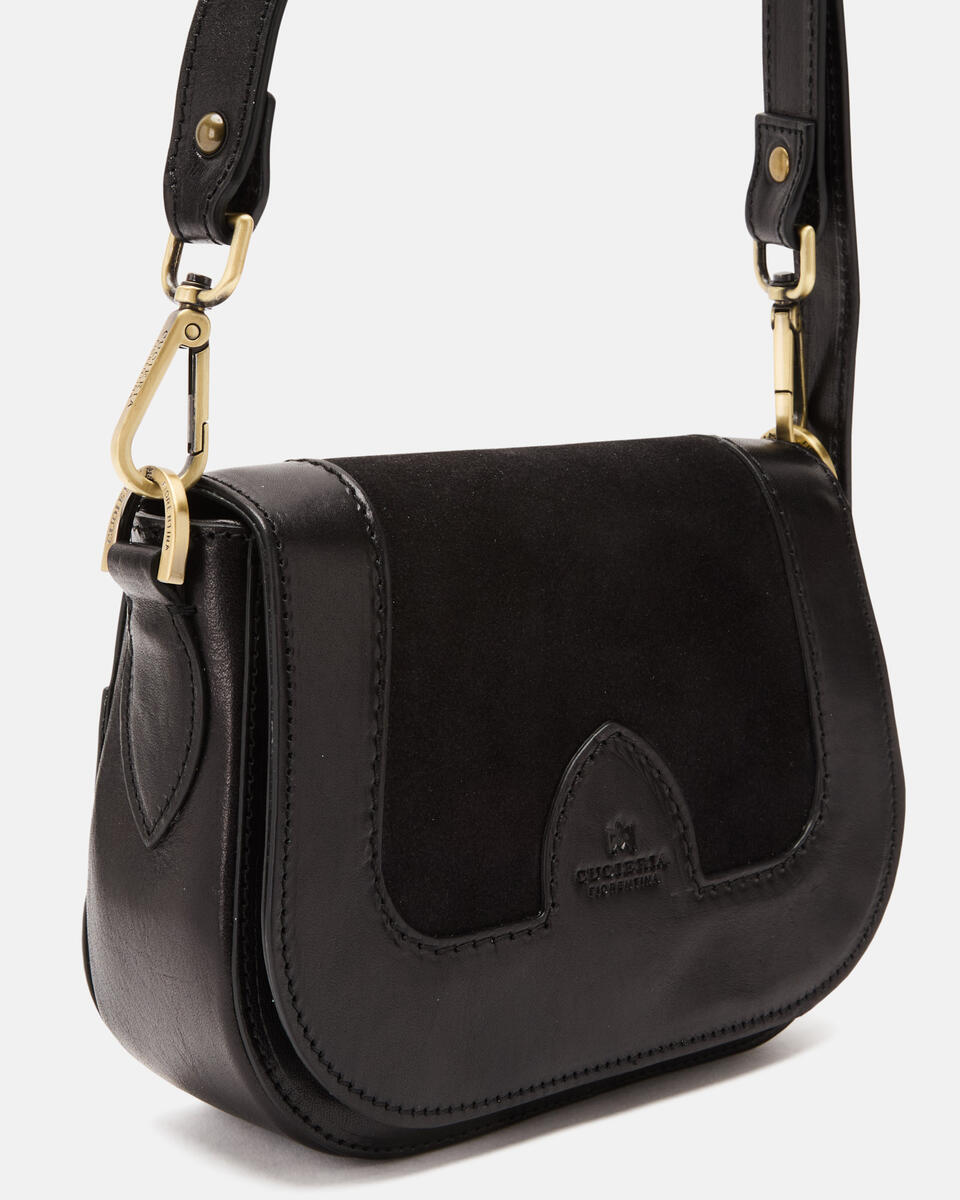 Small messenger Black  - Mini Bags - Women's Bags - Bags - Cuoieria Fiorentina