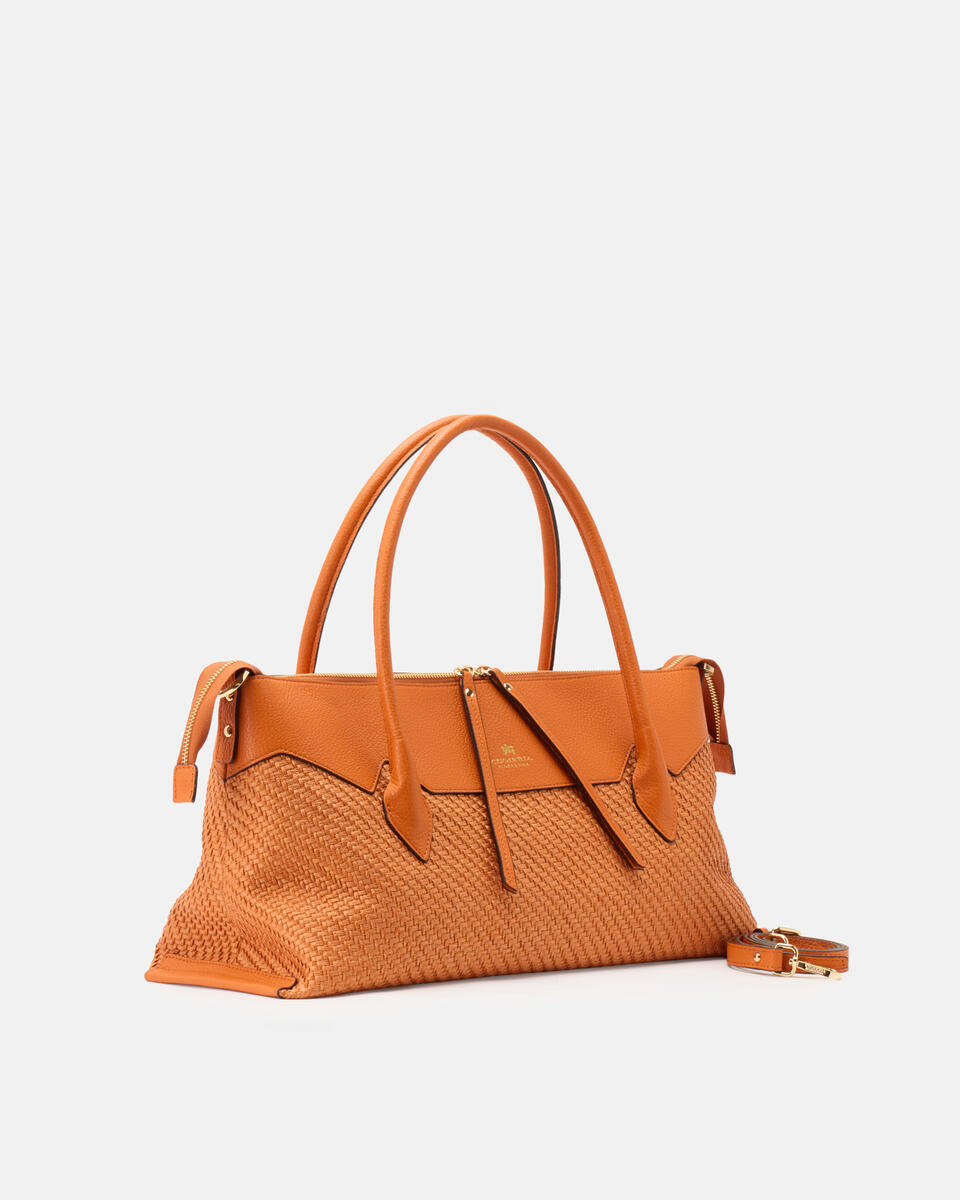SHOPPING BAG Orange  - Shopping - Women's Bags - Bags - Cuoieria Fiorentina