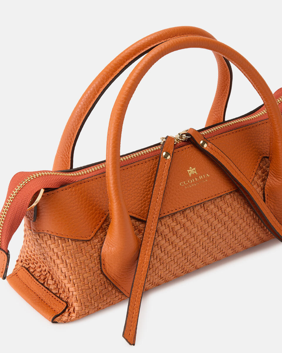 SMALL TOTE BAG Orange  - Tote Bags - Women's Bags - Bags - Cuoieria Fiorentina