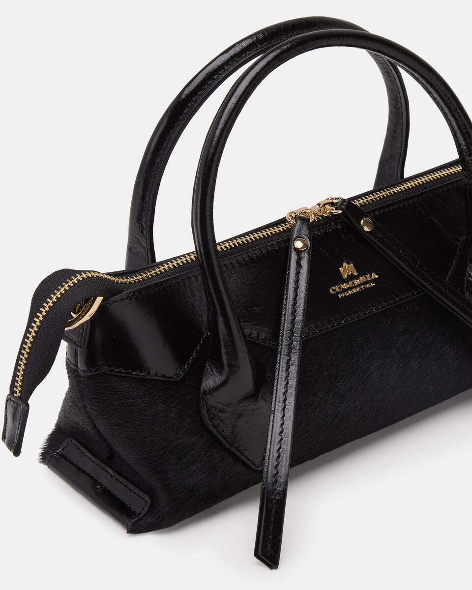 MINI TOTE BAG Black  - Mini Bags - Women's Bags - Bags - Cuoieria Fiorentina