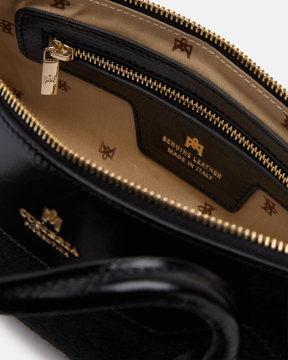 MINI TOTE BAG Black  - Mini Bags - Women's Bags - Bags - Cuoieria Fiorentina