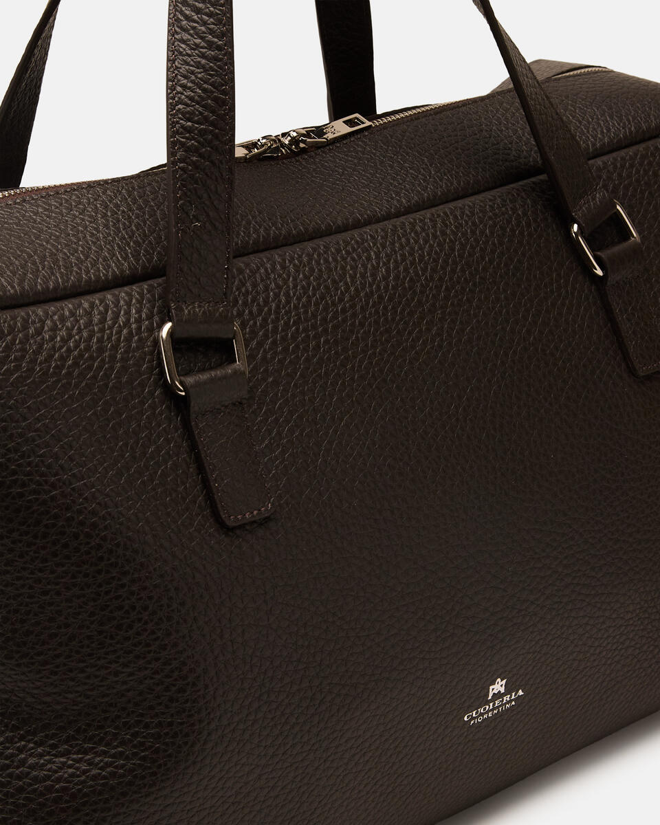 WEEKENDER Dark brown  - Travel Bags - Men's Bags - Bags - Cuoieria Fiorentina