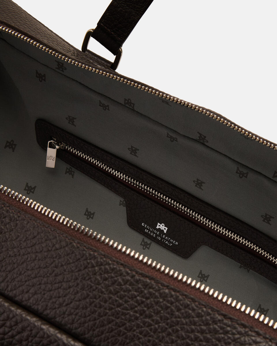 WEEKENDER Dark brown  - Travel Bags - Men's Bags - Bags - Cuoieria Fiorentina