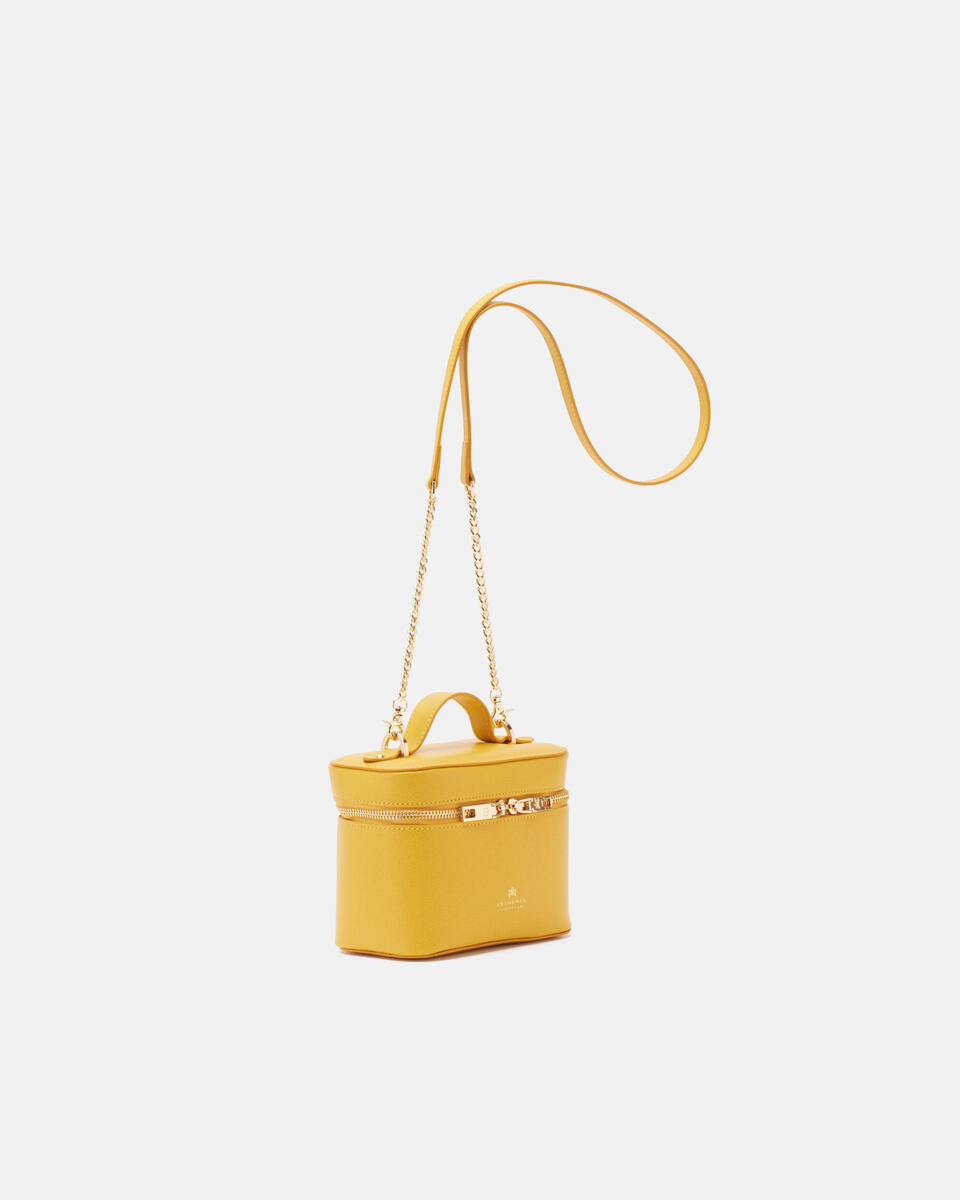 Small Beauty Case Giallo  - Accessori Da Viaggio - Borse Da Viaggio - Cuoieria Fiorentina