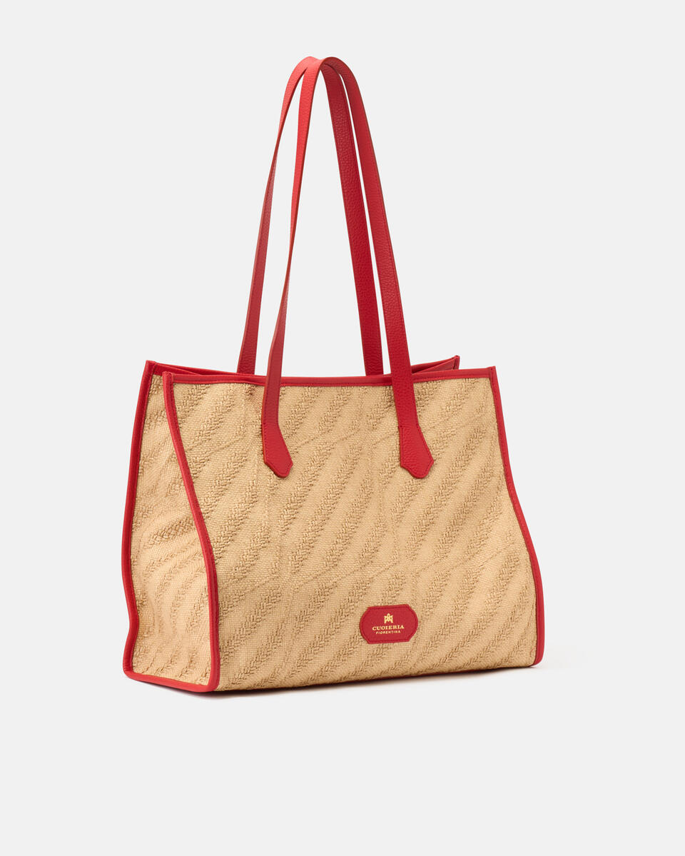 SHOPPING BAG Tomato  - Shopping - Women's Bags - Bags - Cuoieria Fiorentina
