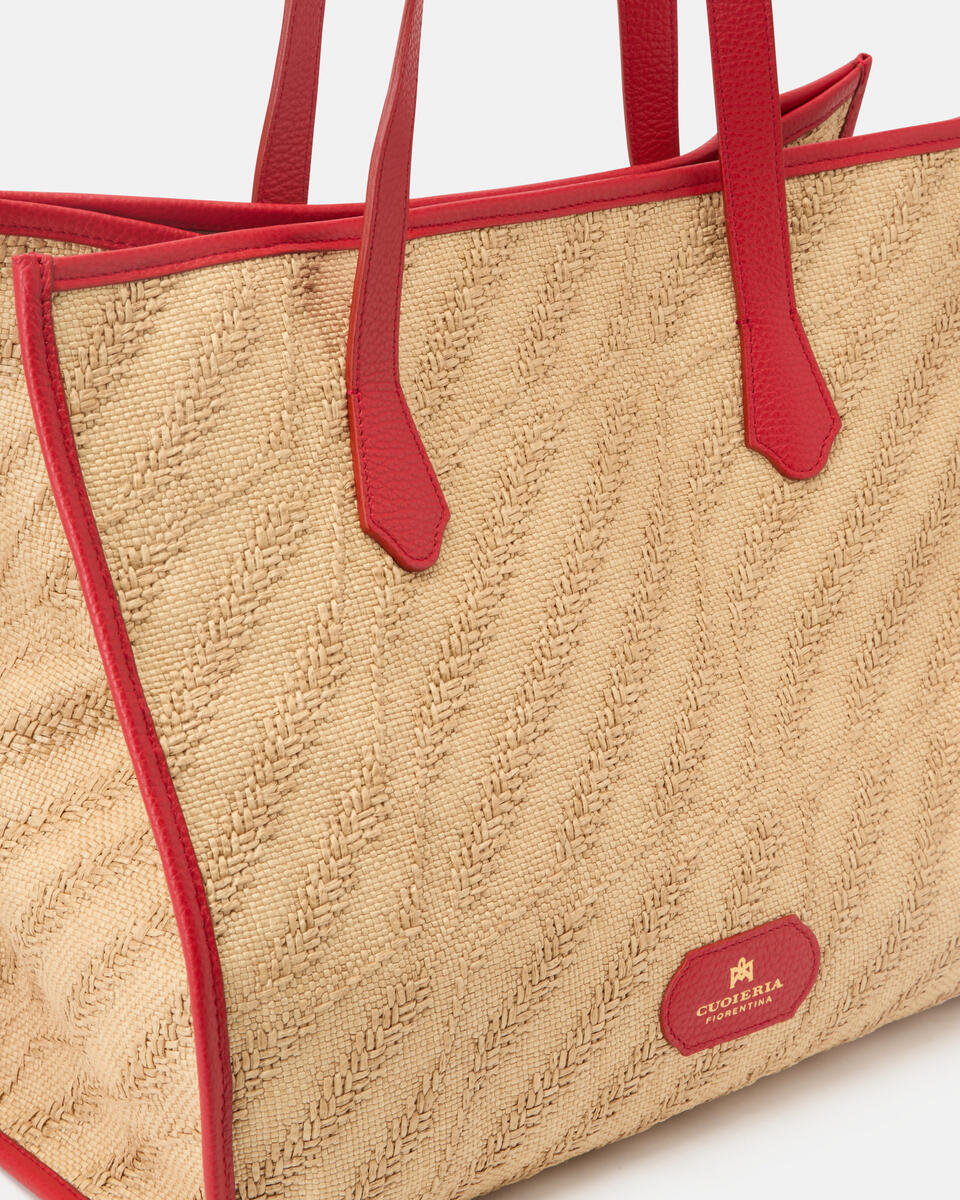 SHOPPING BAG Tomato  - Shopping - Women's Bags - Bags - Cuoieria Fiorentina