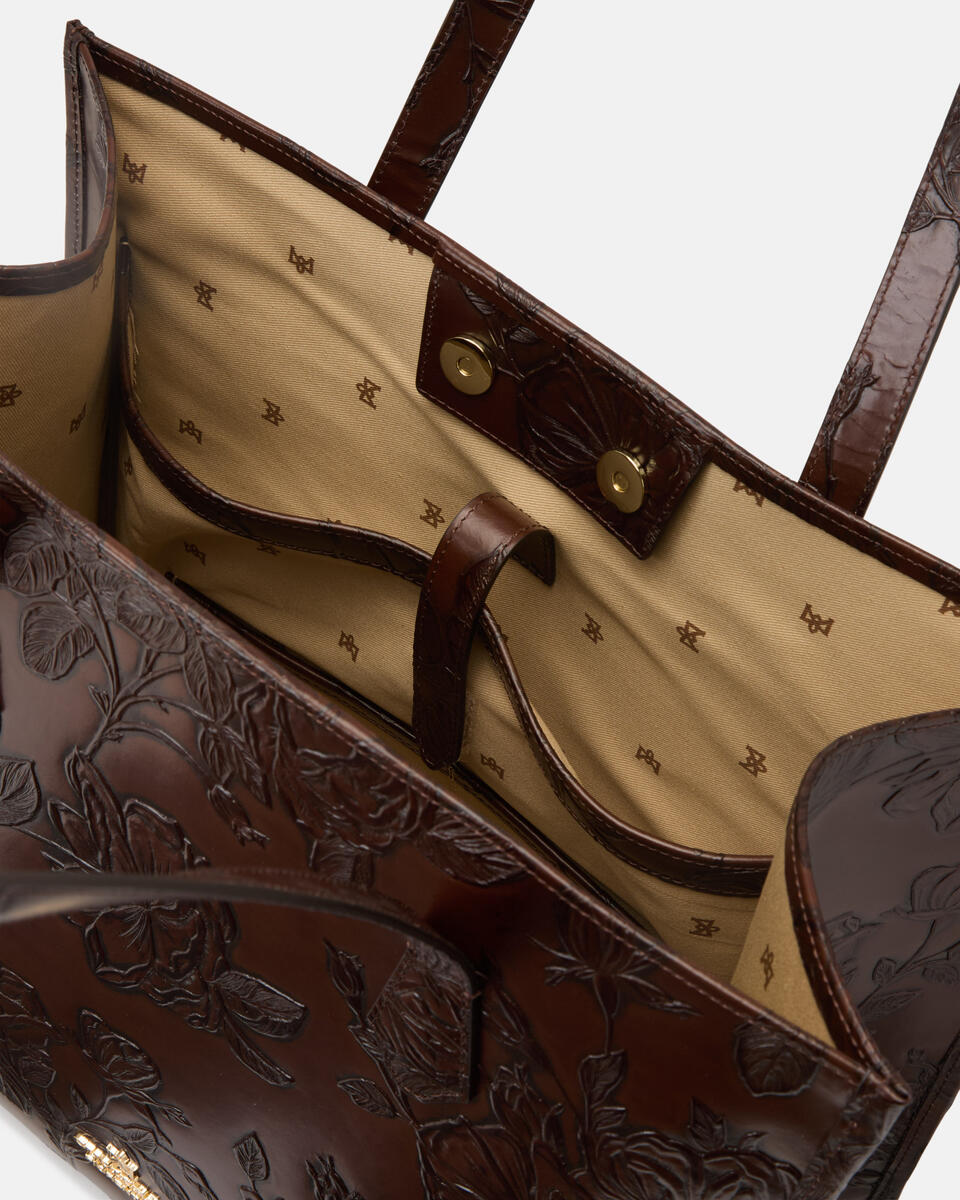 SHOPPING BAG Mahogany  - Shopping - Women's Bags - Bags - Cuoieria Fiorentina