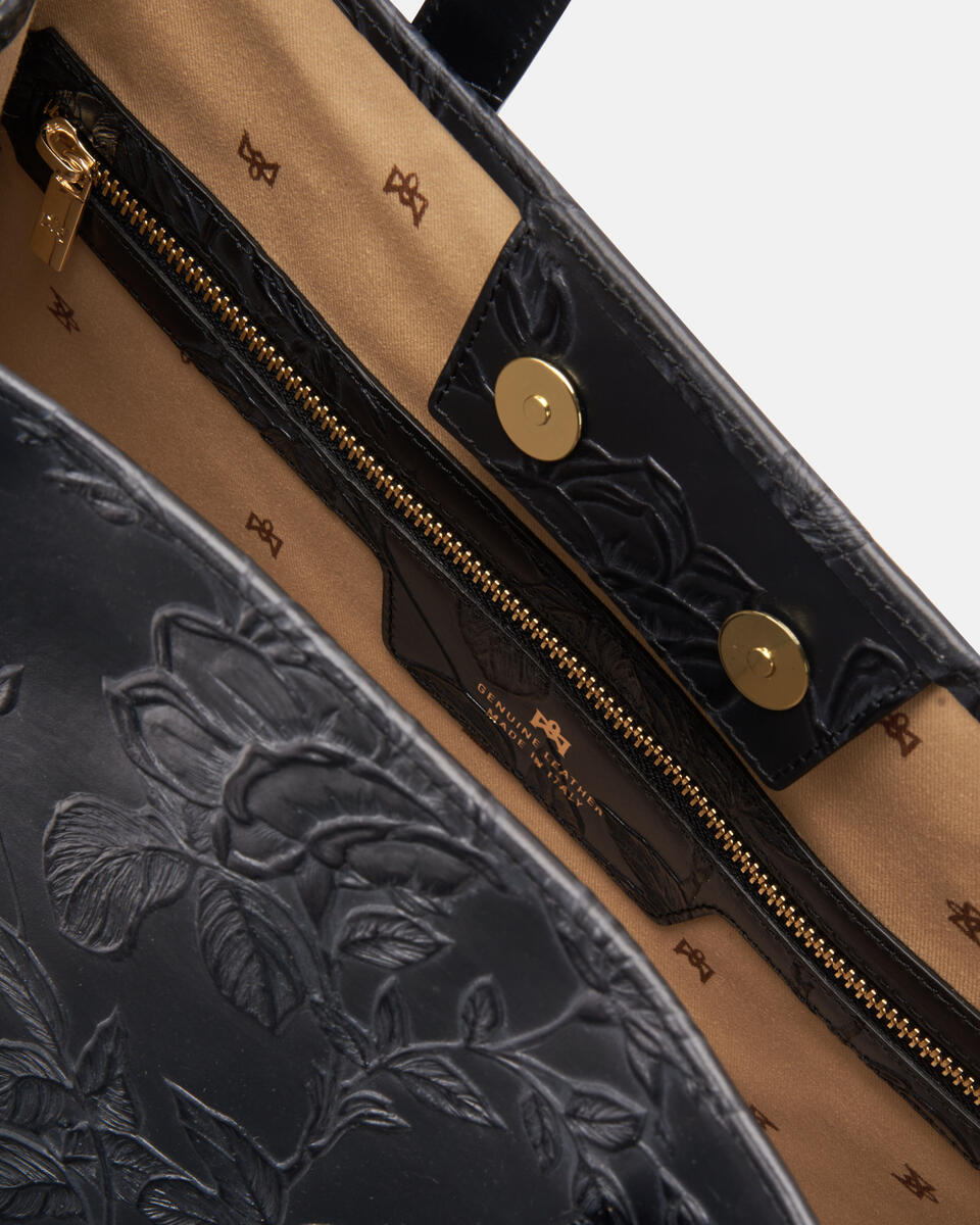 SHOPPING BAG Black  - Shopping - Women's Bags - Bags - Cuoieria Fiorentina
