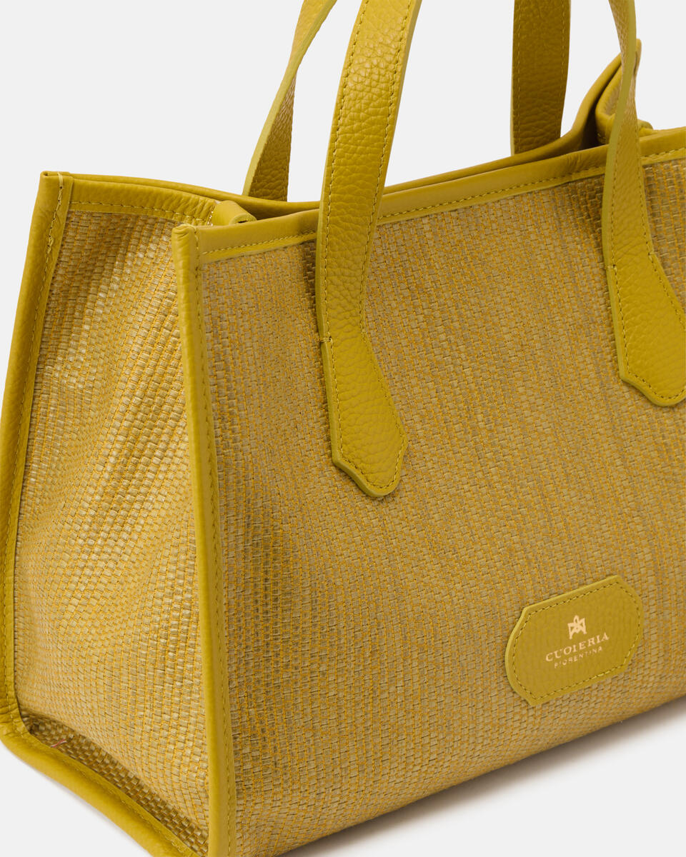 TOTE BAG Acid green  - Bags - Special Price - Cuoieria Fiorentina
