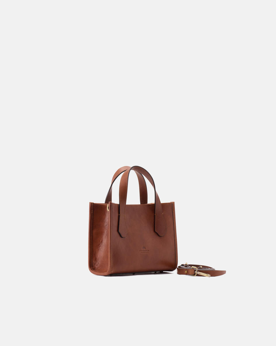 MINI TOTE BAG Brown  - Tote Bags - Women's Bags - Bags - Cuoieria Fiorentina