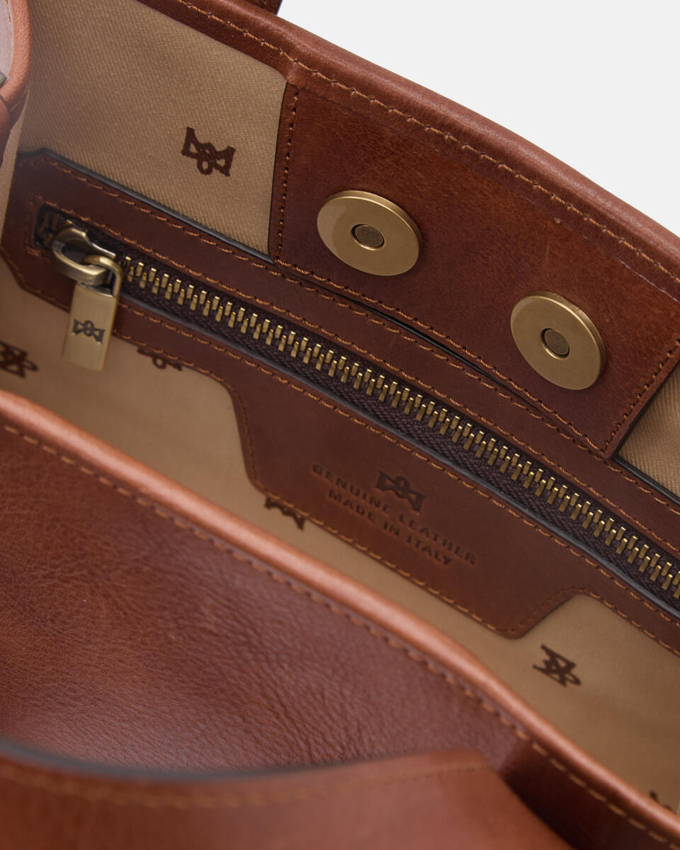 MINI TOTE BAG Brown  - Tote Bags - Women's Bags - Bags - Cuoieria Fiorentina
