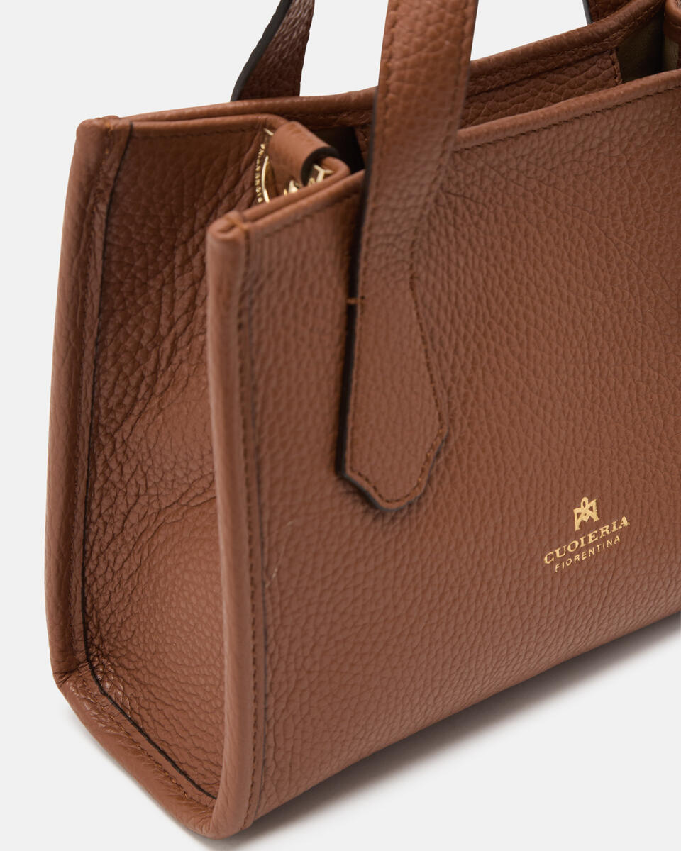 MINI TOTE BAG Caramel  - Tote Bags - Women's Bags - Bags - Cuoieria Fiorentina