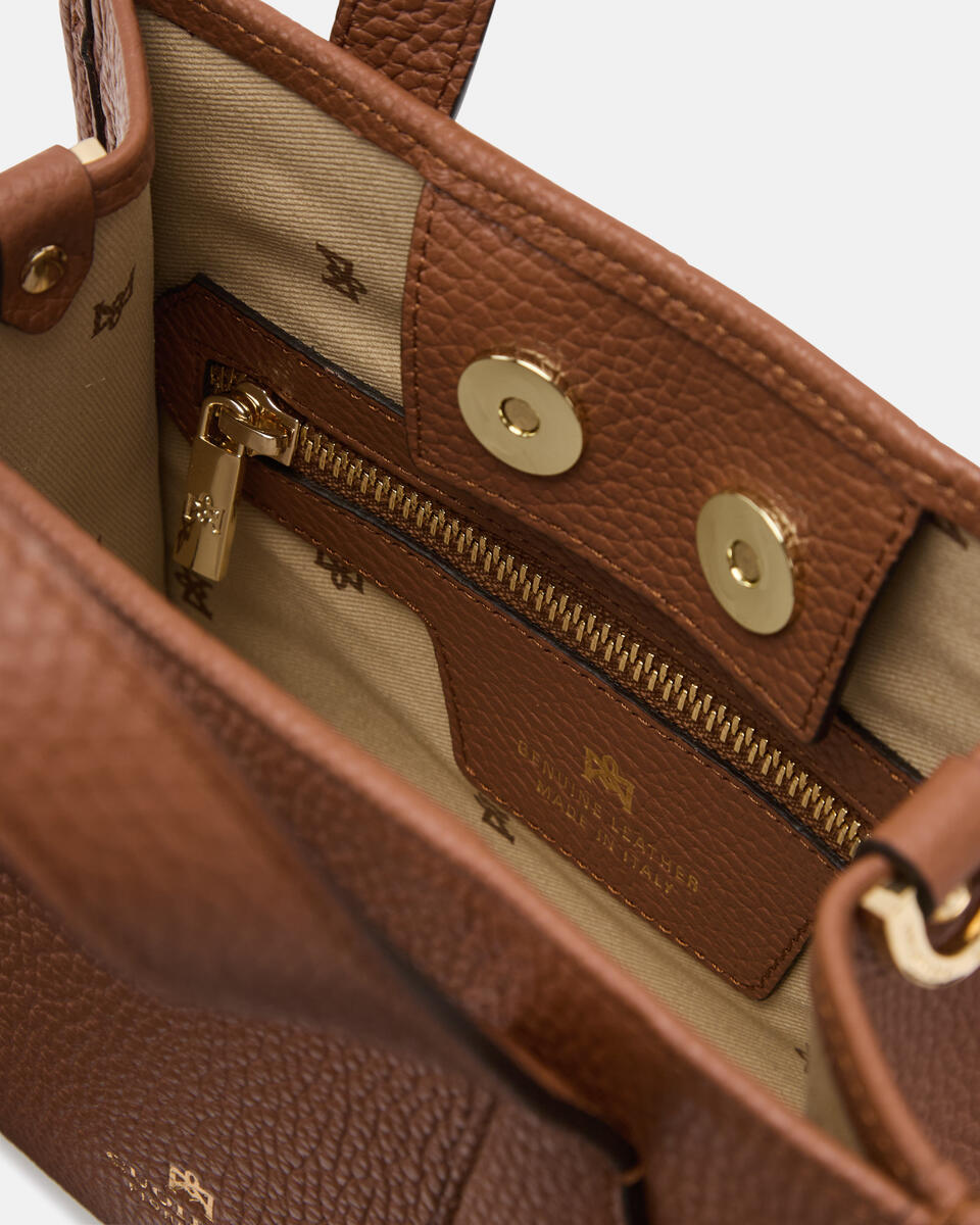 MINI TOTE BAG Caramel  - Tote Bags - Women's Bags - Bags - Cuoieria Fiorentina