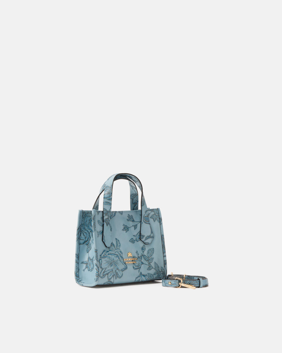 MINI TOTE BAG Light blue  - Tote Bags - Women's Bags - Bags - Cuoieria Fiorentina