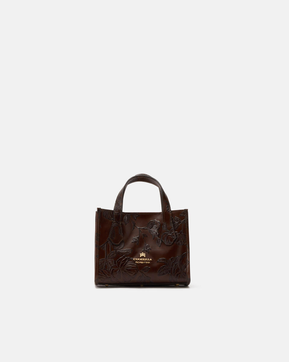 MINI TOTE BAG Mahogany  - Tote Bags - Women's Bags - Bags - Cuoieria Fiorentina