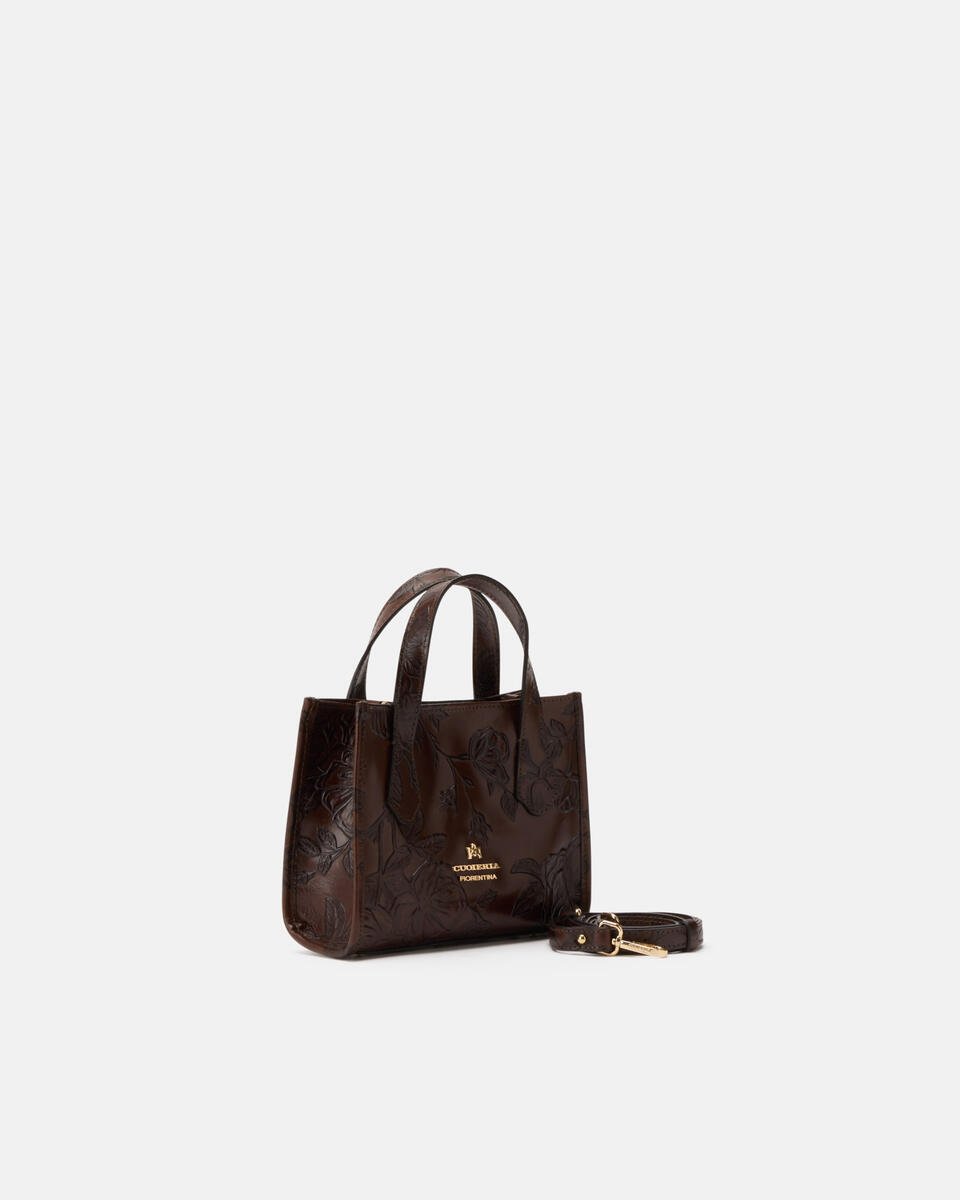 MINI TOTE BAG Mahogany  - Tote Bags - Women's Bags - Bags - Cuoieria Fiorentina
