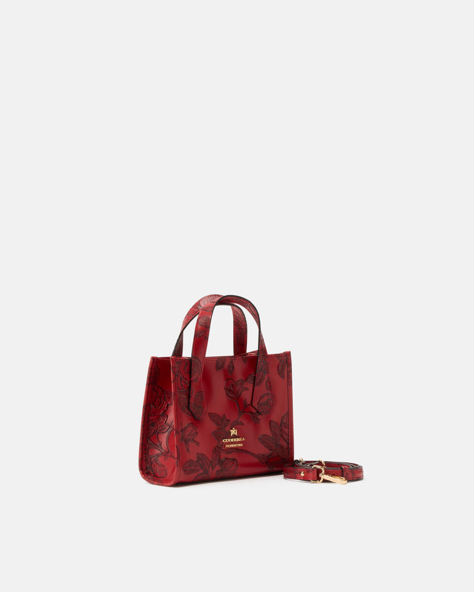 MINI TOTE BAG Red  - Tote Bags - Women's Bags - Bags - Cuoieria Fiorentina